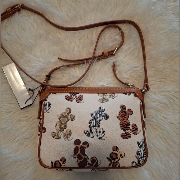 Dooney & Bourke And Disney Animal Print Mickey Crossbody Bag - Picture 11 of 11